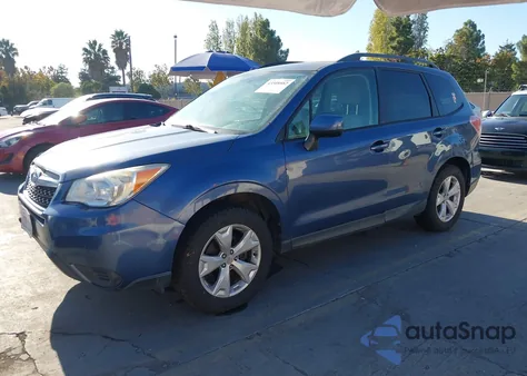 2014 Subaru Forester 2.5I Premium from USA, damaged, VIN JF2SJACC2EG525935